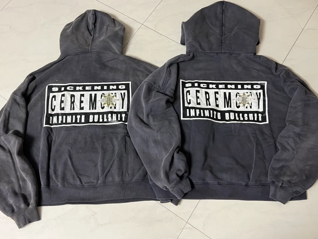 Proofing vS ZP DENIM TEARS x SAINT Mxxxxxx SAINT TEARS Hoodie/BLK Pentagram cotton ripped distressed hoodie washed black S-XL